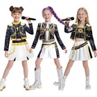 Kids Girls KPop Demon Hunters Costume Rumi Zoey Mira Cosplay Halloween Outfits