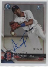 2018 Bowman Chrome Prospect Refractor 269/499 Antoni Flores #BCPA-AF Auto 4n0