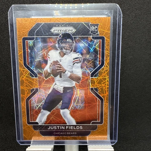 2021 prizm justin fields 334 orange lazer