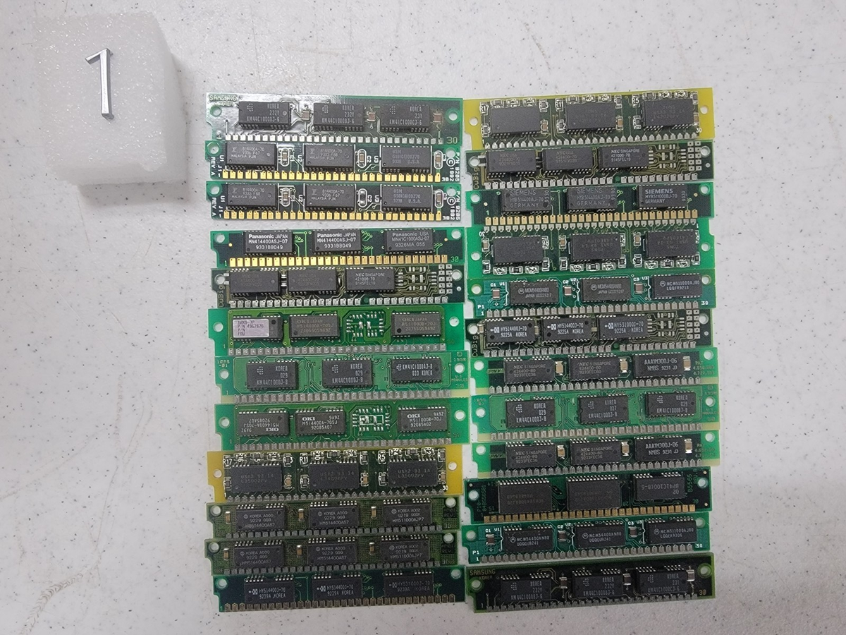 4MB (4 x 1MB) 30 Pin Simms Unmatched Sets - Total of 24 - Various