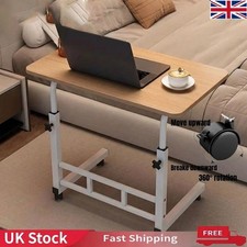 Height Adjustable Small PC Computer Desk Mobile Overbed Table Laptop Stand Shelf