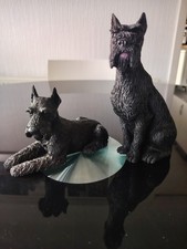 schnauzer ceramic dogs made in Italy