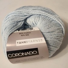 Tahki Yarns Coronado Lt. Blue 17 DK 90 Cotton/10 Silk 121 Yards Made in Italy