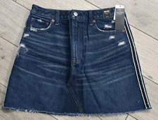 Abercrombie and Fitch Demin Skirt Zoe Nautral Rise Vintage A Line Size 28/6