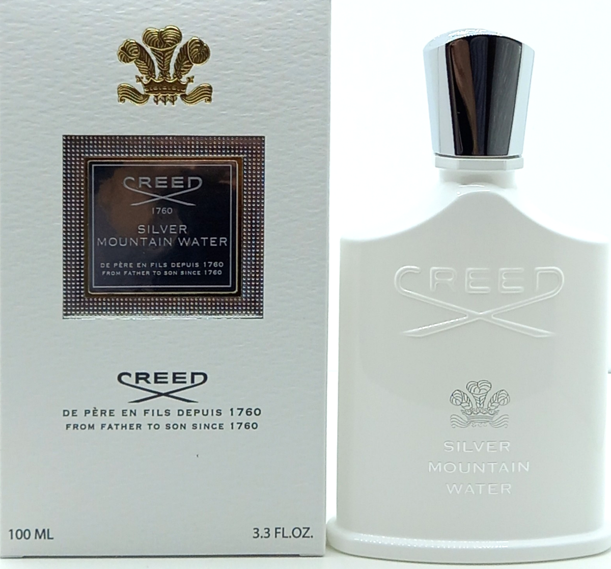 【国内正規品】Creed SMW 100ml 箱付き CREED SILVER MOUNTAIN WATER EAU DE PARFUM SPRAY UNISEX 3.3 Oz
