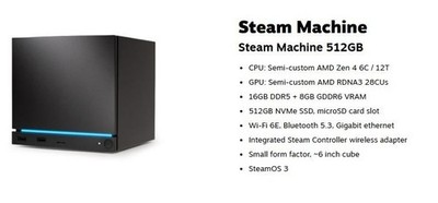 Valve Steam Machine - 512GB (IN HAND READY to SHIP) (No controller)