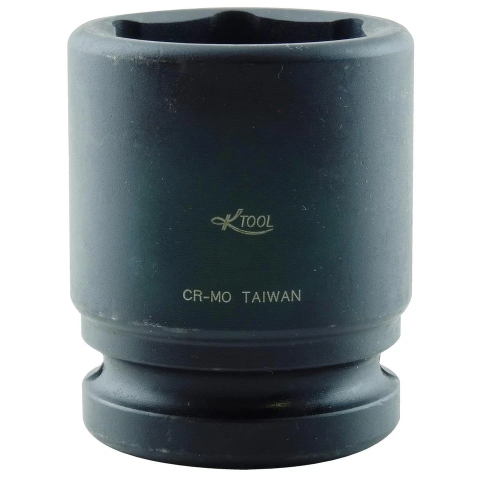 Enchufe de impacto cromado corto K-Tool 34140 1-1/4 x 3/ Drive 6pt FRAC SAE Foto 2 de 2