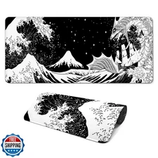 FTSYAD Gaming Mouse Pad, Large 31.5 x 11.8 inches Mousepad, Long Keyboard Pad