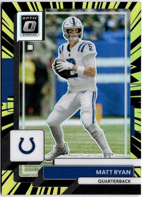 2022 Donruss Optic Matt Ryan #82 Electricity #/65 Indianapolis Colts