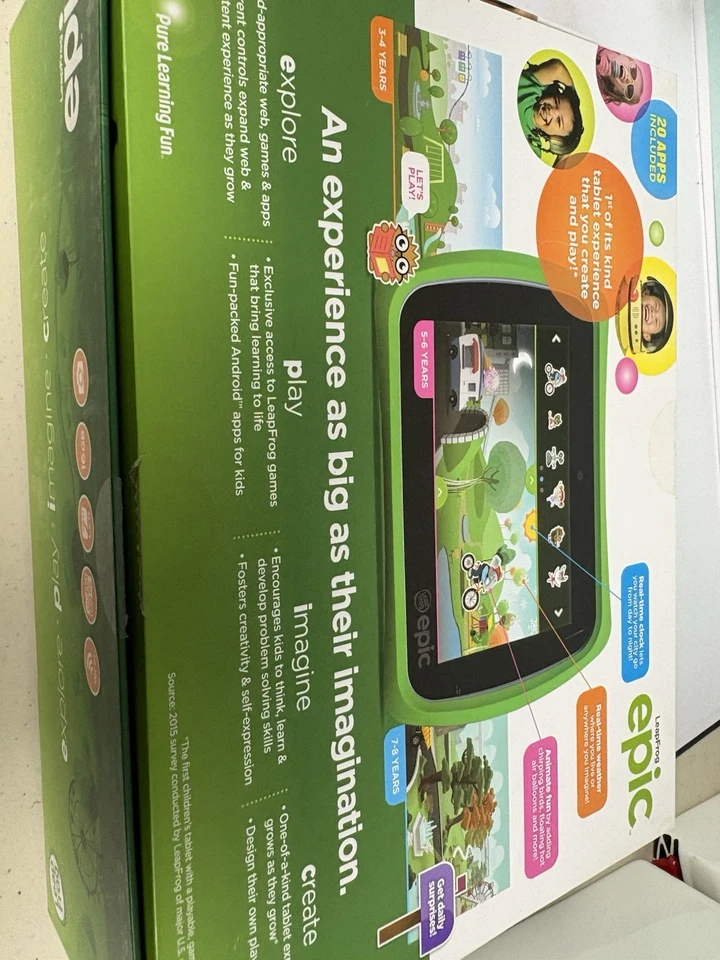 LeapFrog Epic 7" Tablet 31576 Android Quad Core in Box - Image 2 of 4