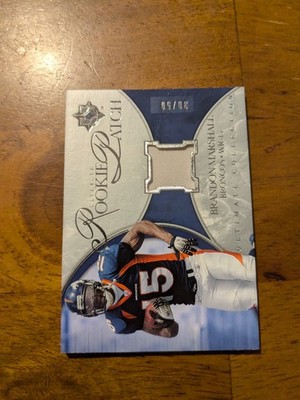 2006 Ultimate Collection #UR-BM Brandon Marshall Rookie Patches Silver #/50