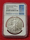2016-W Silver Eagle Dollar ASE NGC MS 70 BURN LETTERED ED 30th ANNIV FDI #T2080