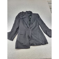Giorgio Armani Black Structured Blazer Jacket Womens Made in Italy Professional