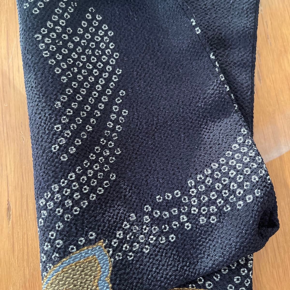 Japanese Pattern Drawstring Bag, Pique Shibori, F… - image 6