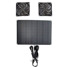 Eco Friendly 15W Solar For Powered Dual Fans for Livestock Air Circulation