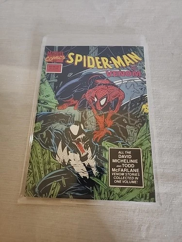 VINTAGE *SPIDER-MAN vs. VENOM* MARVEL COMIC,  1990 1st PRINTING