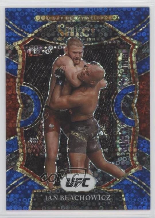 2021 Panini Select UFC Concourse Blue Disco Prizm 38/99 Jan Blachowicz #5 0i7t