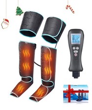 Leg Massager with Heat for Circulation and Pain Relief, Air Compression Massa...