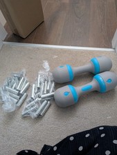 Vasillio Adjustable Dumbbells Weights Set of 2 5kg Weights for Home Gym Fitness