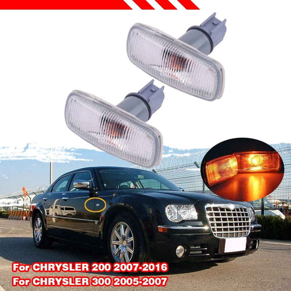 2x Luces indicadoras laterales guardabarros delantero para Jeep Grand Cherokee 2011-2013 Foto 2 de 4