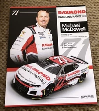 Nascar Driver #71 Michael McDowell Raymond Carolina Handling 2025 Postcard