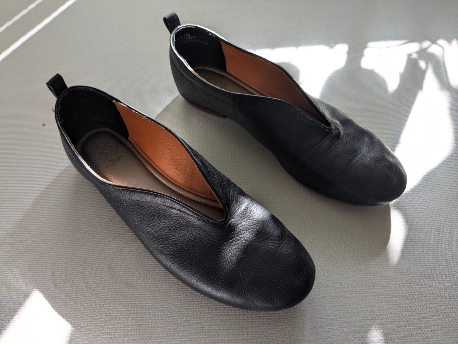 Lucca Lane Bayla Ballet Flats Shoes Black Leather 11 Slip On Comfort Capsule
