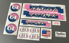 GT Performer 1987 BMX decal set