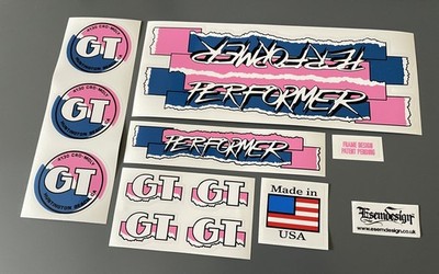 GT Performer 1987 BMX Decal Set