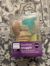 Philips AVENT Soothie Snuggle Pacifier Holder with Detachable Pacifier 0m