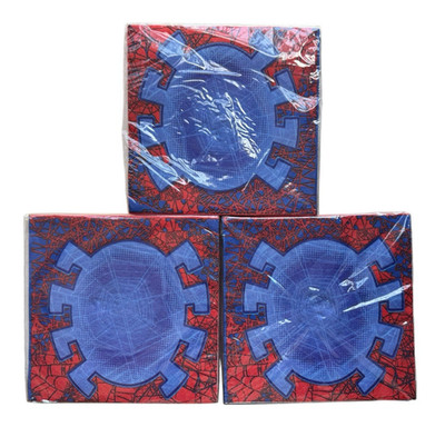 Lot of 3 Spiderman 2 Birthday Napkins - 3 x 16 Count - 5850151