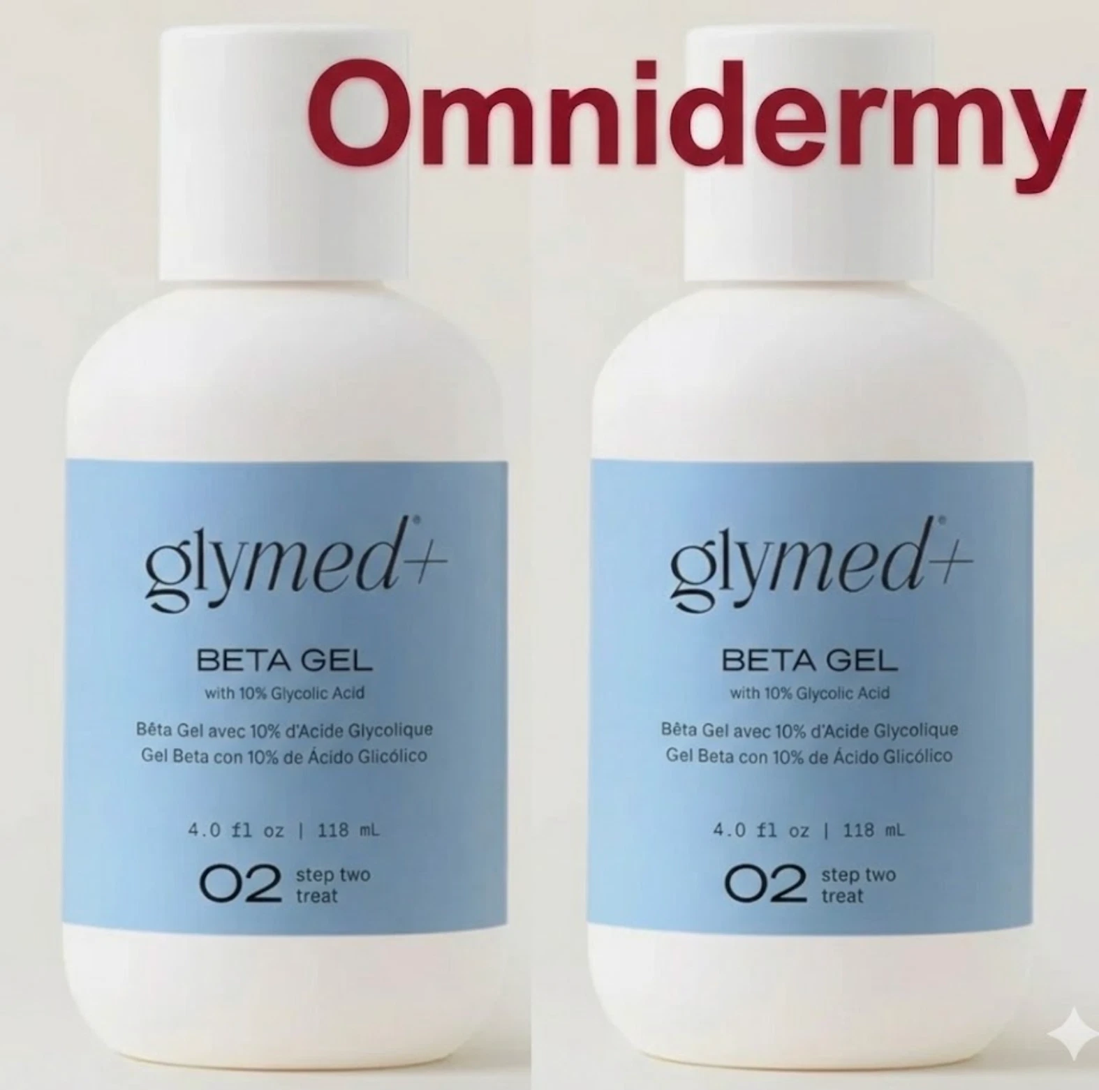 2 PACK - Glymedplus Beta Gel with 10% Glycolic Acid ( 118ml / 4oz )