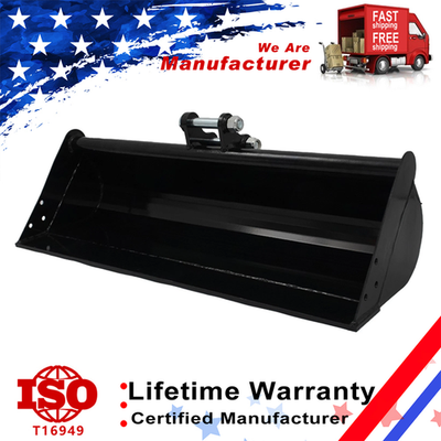 #ad 39inch Plain Bucket Attachment For 1 ton 1.5ton Mini Excavator with Pins Upgrade $219.95