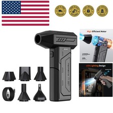 Compressed Air Duster,130000RPM Super Power Cordless Air Duster,Rechargeable ...