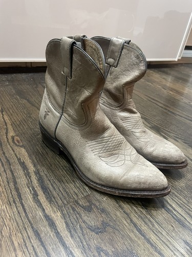 Frye Billy Short Brown Tan Cowgirl Western Boots Women's Sz:- 9 B