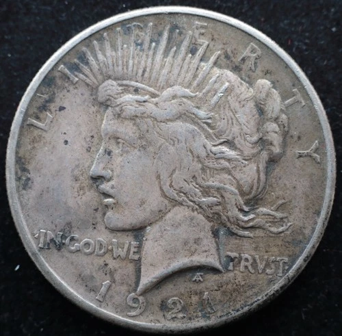 KAPPYSCOINS GH702 1921 CHOICE EF XF  HIGH RELIEF PEACE DOLLAR ORIGINAL  NICE
