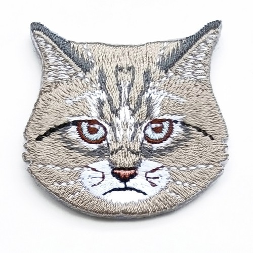 Brooch Pin Embroidery Cartoon Lifelike Siberian Forest Cat Cute Children Unique