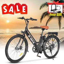 750W Ebike 26" 36V Electric Bike Bicycle 25Mph CommuterTire Mountain Bikes Black