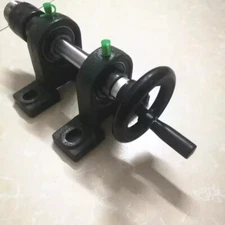B16 Collet Concentric Hand Cranked Handwheel Powerless Bobbin Winder Spindle
