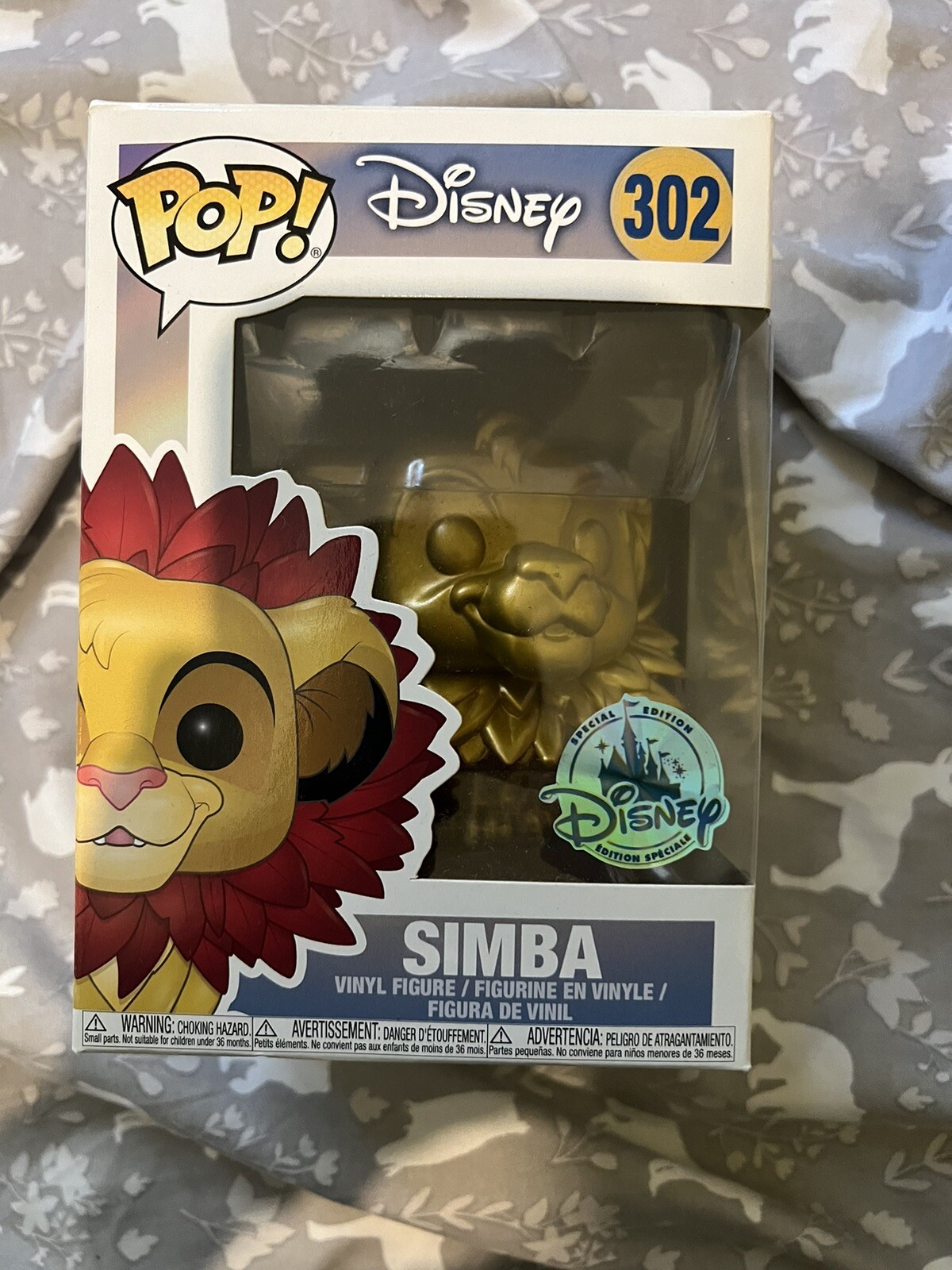 Funko Pop! Disney El Rey León Simba Dorado #302 Edición Especial (Dañado)
