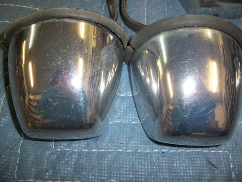 Used Pair of License Plate Light Lamp Assemblies Triumph Spitfire 1973-80 Chrome - Picture 2 of 7