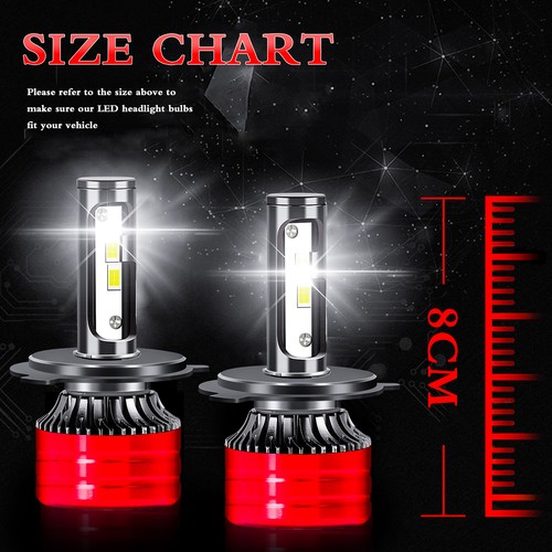 H4 LED Headlight Bulb For Suzuki Intruder Volusia VS 750 800 1400 1500 Boulevard - Picture 12 of 18