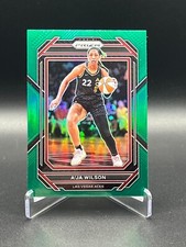 2023 Panini Prizm WNBA Green #25 A'ja Wilson Las Vegas Aces MVP