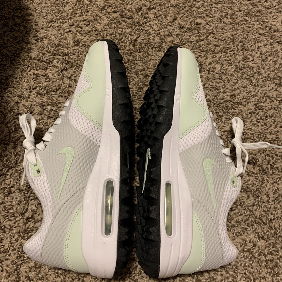Nike Air Max 1 G Men's Size 7 Woman's 8.5 Golf Shoes White Jade