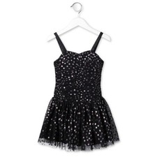Stella Mccartney Kids girls dress 381724 black star witches size 4