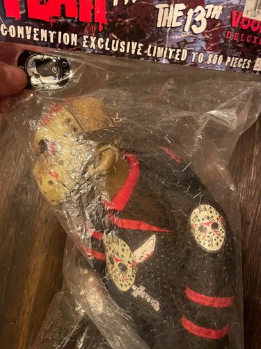 Mezco Cinema Fear Friday 13th Convention Exclusive Limited Jason Voorhees Plush - Picture 3 of 11