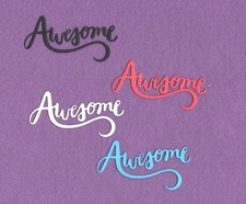 AWESOME  2 die cuts scrapbook cards