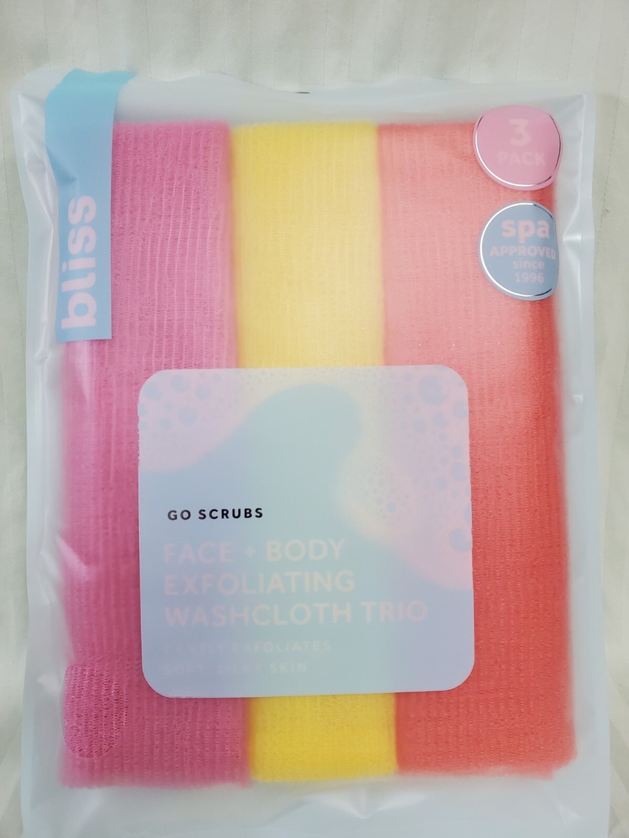 CINDALOG Dual-Sided Exfoliating Washcloths - 3 Pack, Terry & Scrub Surface | For Face & Body - View #10