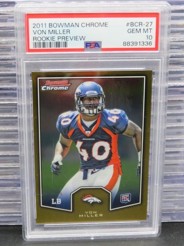 Von Miller Bowman Chrome Rookie Preview Autograph #27 Base