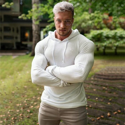 Fashion Hooded Sweater Men Turtleneck 