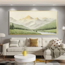 Abstract Mountain Scenery Oil Paintings Handmade On Canvas Hand Painted